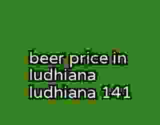 beer price in ludhiana ludhiana 141