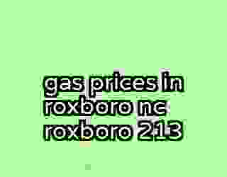 gas prices in roxboro nc roxboro 213