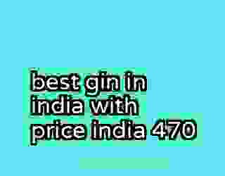 best gin in india with price india 470