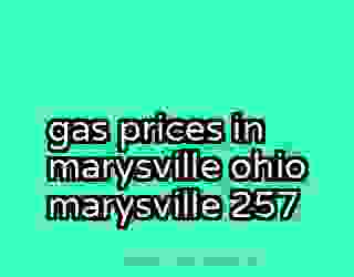 gas prices in marysville ohio marysville 257