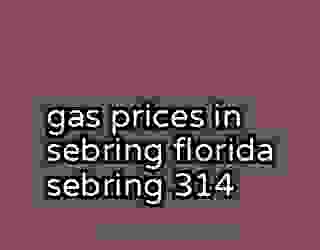 gas prices in sebring florida sebring 314