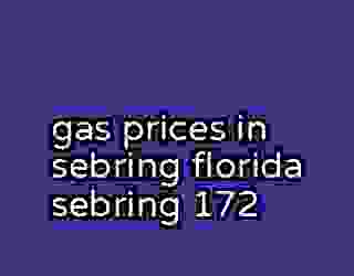 gas prices in sebring florida sebring 172
