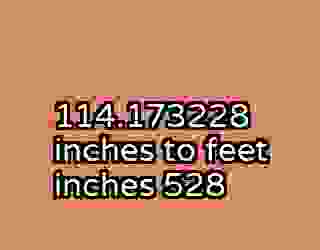 114.173228 inches to feet inches 528