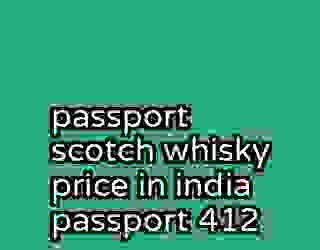 passport scotch whisky price in india passport 412