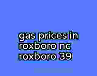 gas prices in roxboro nc roxboro 39