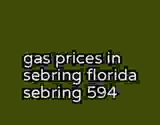 gas prices in sebring florida sebring 594