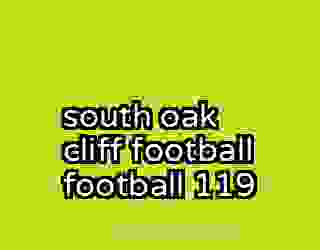 south oak cliff football football 119