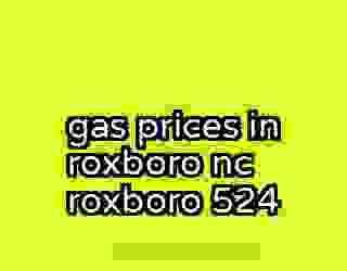 gas prices in roxboro nc roxboro 524