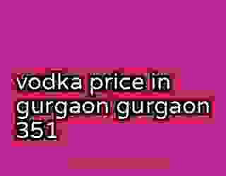 vodka price in gurgaon gurgaon 351