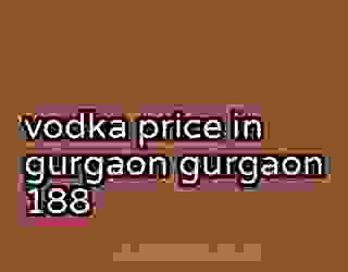 vodka price in gurgaon gurgaon 188