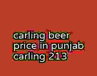 carling beer price in punjab carling 213
