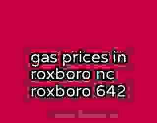 gas prices in roxboro nc roxboro 642
